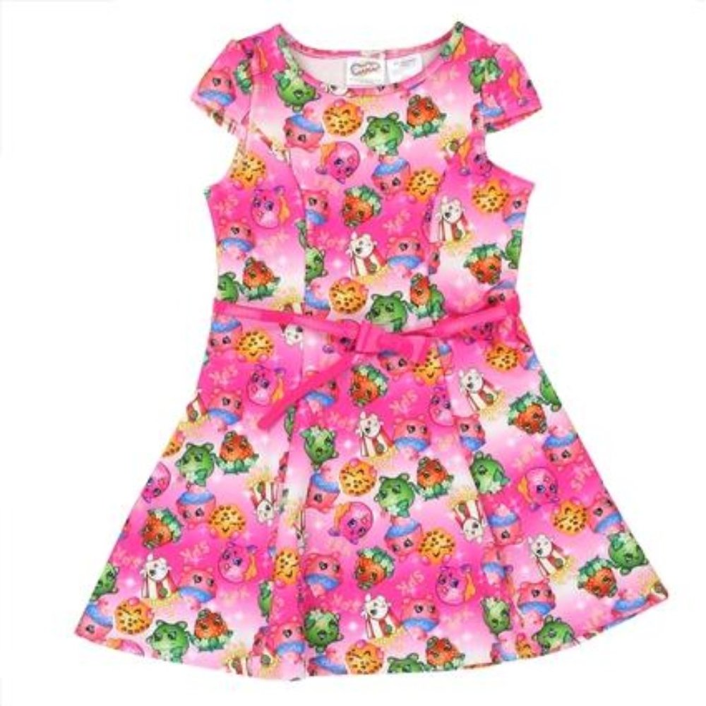 New Girls Pink Shopkins Summer Dress